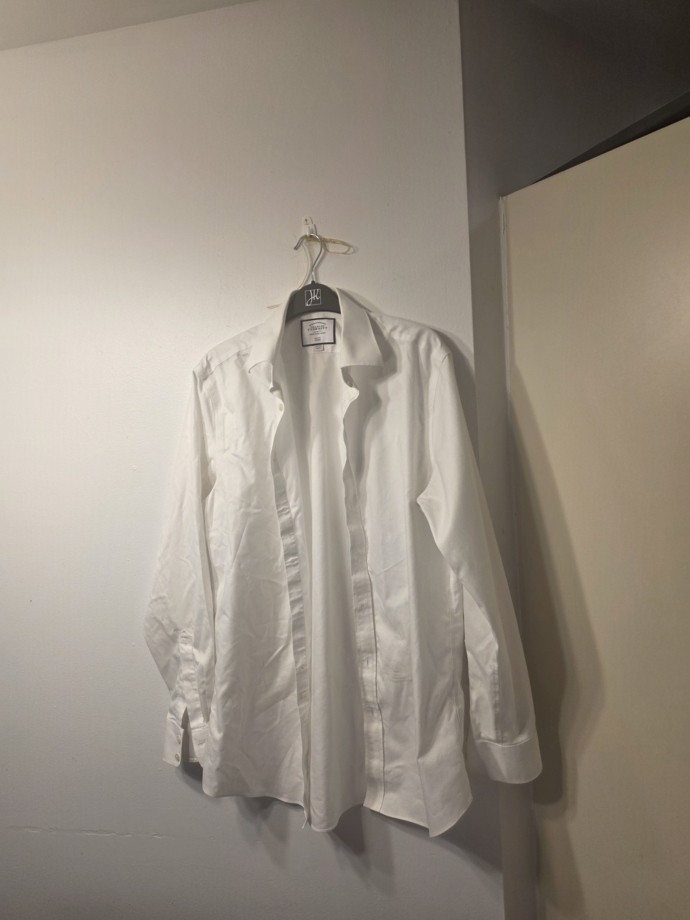 Charles Tyrwhitt White Men’s Dress Shirt - Long Sleeve